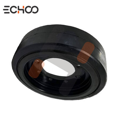 Qualität  High-Quality Road Machinery Rubber Roller Wheel Solid Tire Wheel for Pavers Fabrik